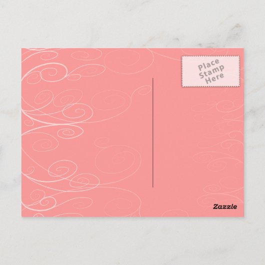 Tintenfisch Cupcake Postkarte (Rückseite)