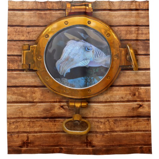 Tintenfisch Duschvorhang (Vorderseite)