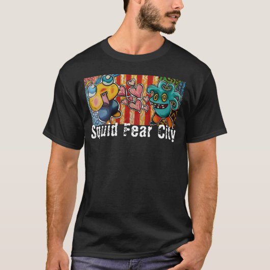 Tintenfisch Fear City Graphic T-Shirt (Vorderseite)
