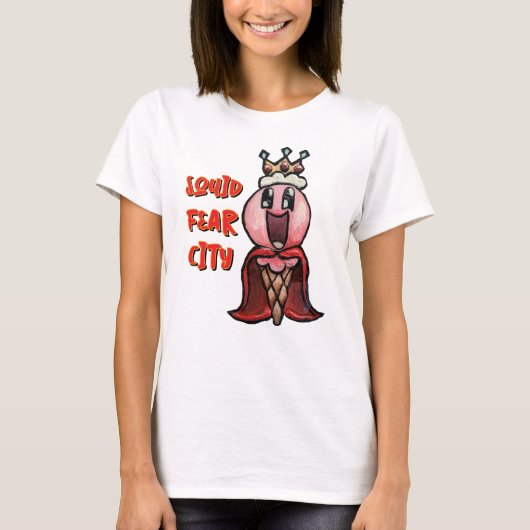 Tintenfisch Fear City King Ice Cream Graphic T-Shi T-Shirt (Vorderseite)