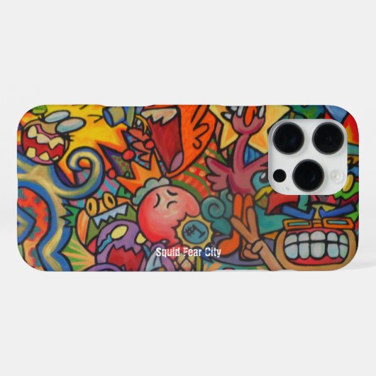 Tintenfisch Federn City Phone Fälle von Casagiovan iPhone Hülle (Rückseite (Horizontal))