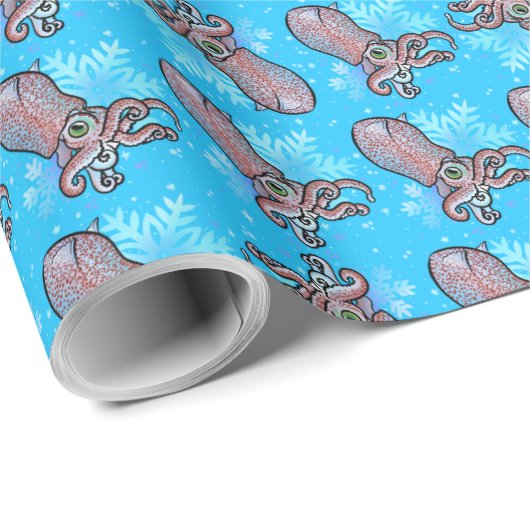 Tintenfisch  geschenkpapier (Rolleneckpunkt)