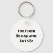 Tintenfisch Icon Black Schlüsselanhänger (Rückseite)