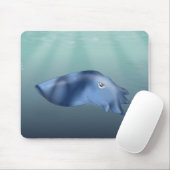 Tintenfisch im Ozean Mousepad (Mit Mouse)