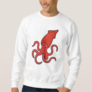 Tintenfisch im Poker mit Poker-Karten Sweatshirt