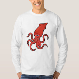 Tintenfisch im Poker mit Poker-Karten T-Shirt