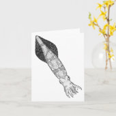 Tintenfisch Karte (Gelbe Blume)