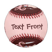 Tintenfisch Koch Cartoon Baseball (Vorderseite)