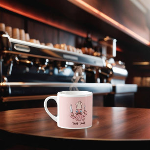 Tintenfisch Koch Cartoon Espressotasse