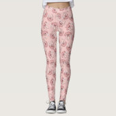 Tintenfisch Koch Cartoon Muster Leggings (Vorderseite)