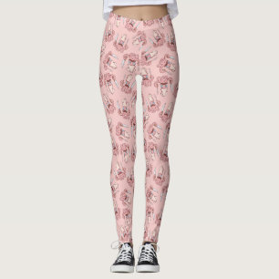 Tintenfisch Koch Cartoon Muster Leggings