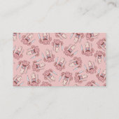 Tintenfisch Koch Cartoon Visitenkarte (Rückseite)