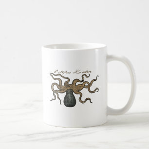Tintenfisch Kraken Antik Küsten Meeresfauna Kaffeetasse