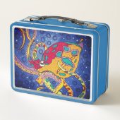 Tintenfisch-Lunchbox Metall Brotdose (Rückseite)