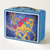 Tintenfisch-Lunchbox Metall Brotdose (Vorderseite)