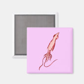 Tintenfisch Magnet (Vorderseite/Rückseite)