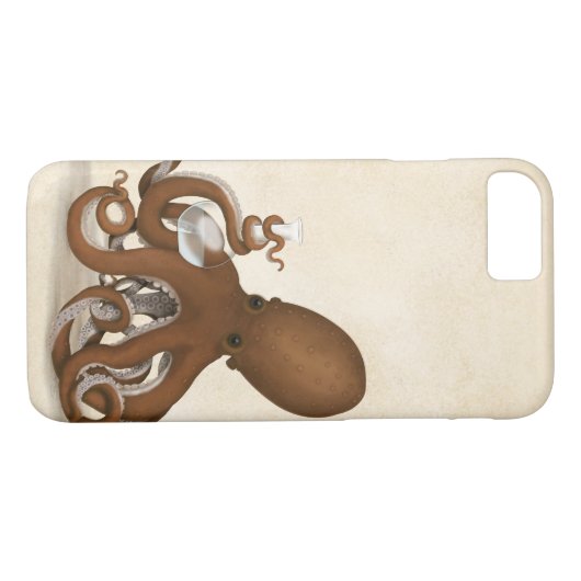 Tintenfisch mit Chemiefaserkolben Steampunk Scienc Case-Mate iPhone Hülle (Rückseite (Horizontal))