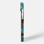 Tintenfisch mit Rüstung aus Stahlstahl Case-Mate iPhone Hülle (Rückseite / Links)