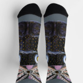 Tintenfisch oder Riesenkalf, Vintage Meeresleben T Socken (Oben)