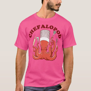 Tintenfisch-Oktopus-Küchenkoch T-Shirt