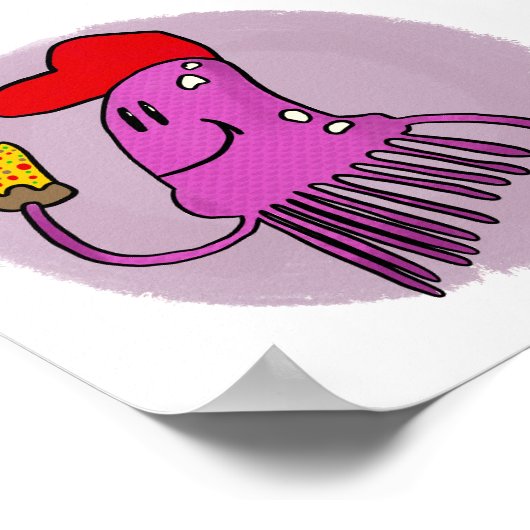 Tintenfisch Poster (Ecke)