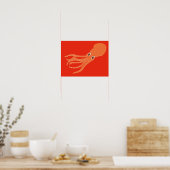 Tintenfisch Poster (Küche)