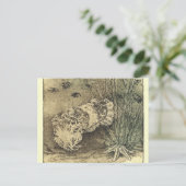 Tintenfisch Postkarte (Stehend Vorderseite)