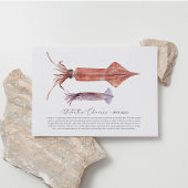 Tintenfisch Postkarte