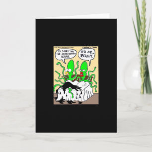 Tintenfisch Premanture Ejaculation Funny Grußkarte Karte