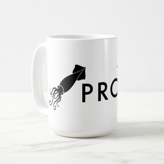 Tintenfisch Pro Crow Kaffeetasse (Vorderseite Links)