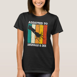 Tintenfisch Retro Vintag für Cuttle T-Shirt