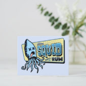 Tintenfisch Rum Postkarte (Stehend Vorderseite)