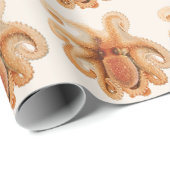 Tintenfisch Salutii, Vintage Meeresaquarien-Tiere Geschenkpapier (Rolleneckpunkt)