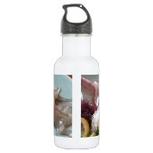 Tintenfisch Sashimi Japanisches Essen zum Mittages Trinkflasche (Rückseite)