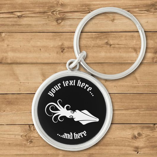 Tintenfisch Schlüsselanhänger