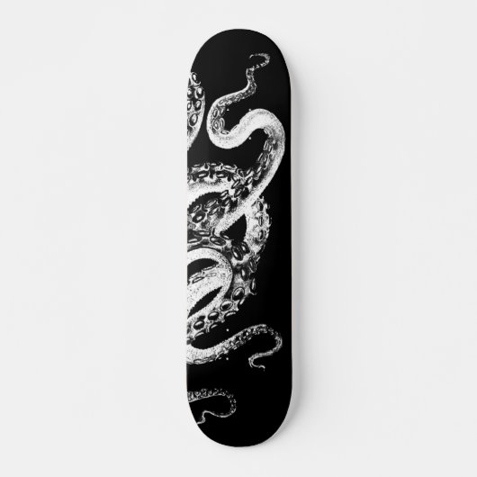 Tintenfisch-Schwarzes 2,0 Skateboard (Vorne)