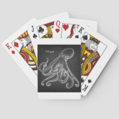 Tintenfisch-Skizze Spielkarten (Rückseite)