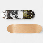 Tintenfisch Skull King Skateboard (Horizontal)