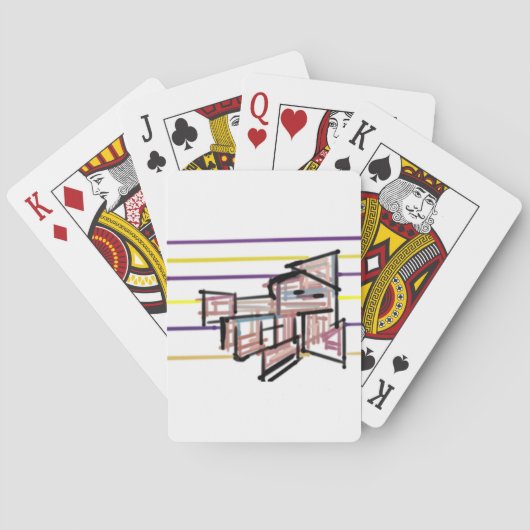 Tintenfisch Sommerfreude Spielkarten (Rückseite)