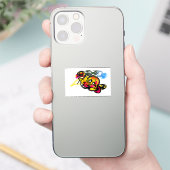 Tintenfisch-Spaß Aufkleber (Telefon)