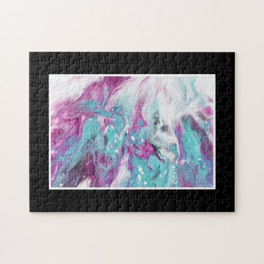 Tintenfisch Spritzer schwer anstrengend farbig Puzzle (Horizontal)