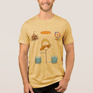Tintenfisch Spritzig Tri-Blend Shirt