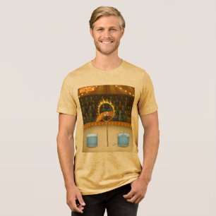 Tintenfisch Spritzkopf Tri-Blend Shirt