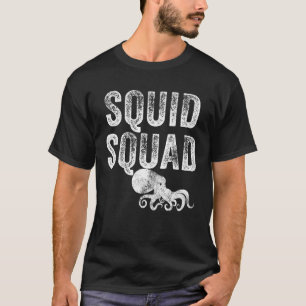 Tintenfisch Squad Sea Octopus Vintag erschüttert T-Shirt