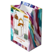 Tintenfisch Squirty Mittlere Geschenktüte (Vorderseite Schrägansicht)