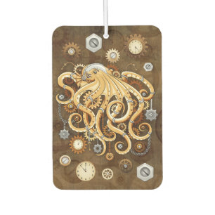 Tintenfisch Steampunk Retro Mechanische Fantasie Autolufterfrischer