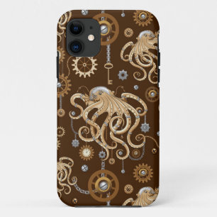 Tintenfisch Steampunk Retro Mechanische Fantasie Case-Mate iPhone Hülle