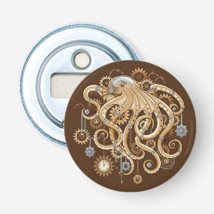 Tintenfisch Steampunk Retro Mechanische Fantasie Flaschenöffner