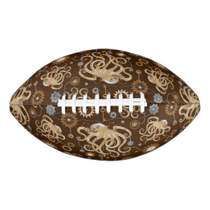 Tintenfisch Steampunk Retro Mechanische Fantasie Football