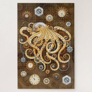 Tintenfisch Steampunk Retro Mechanische Fantasie Puzzle